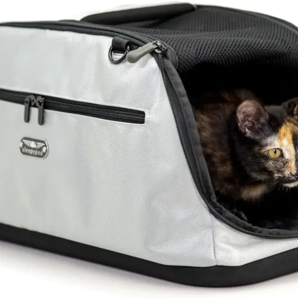 Airline Approved Pet Carrier and Crash-Tested Car Seat for Cats and Dogs up to 18 lbs .