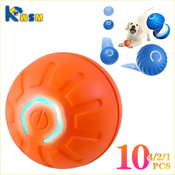 1-10PCS Smart Electronic Interactive Pet Toy Ball USB