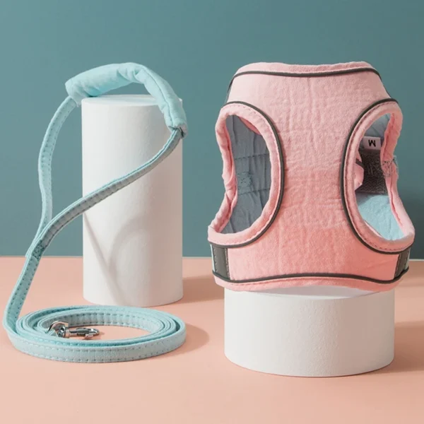 Cat Harness Leash Set Breathable Kitten Cats Puppies Sm. Dogs With Reflective Strip.